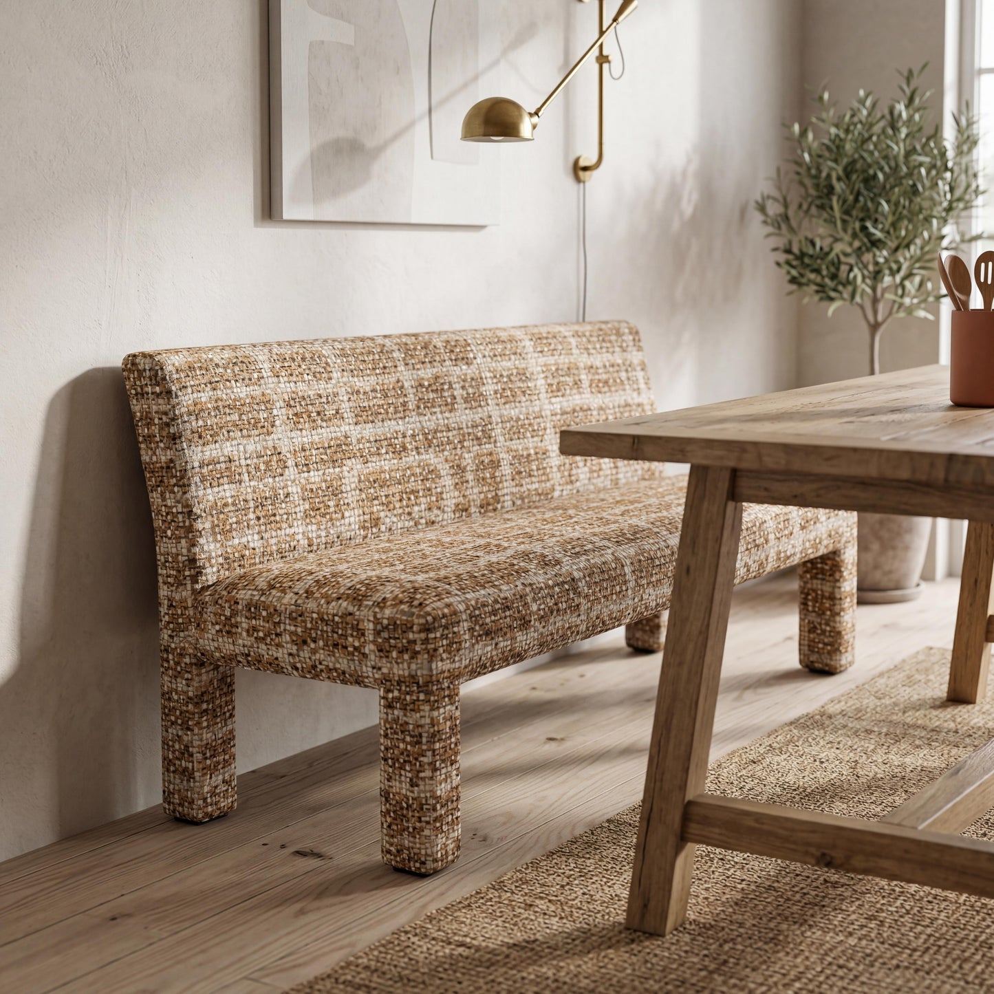 Elysian Dining Bench with backrest