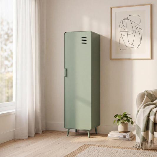 Walnut Tall Storage Locker